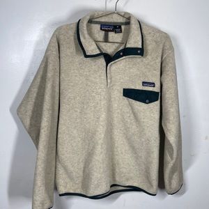 Patagonia Synchilla Sz M 1/4 Snap Flaw AS IS